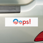 Obama Oops! Autoaufkleber (Auf Auto)