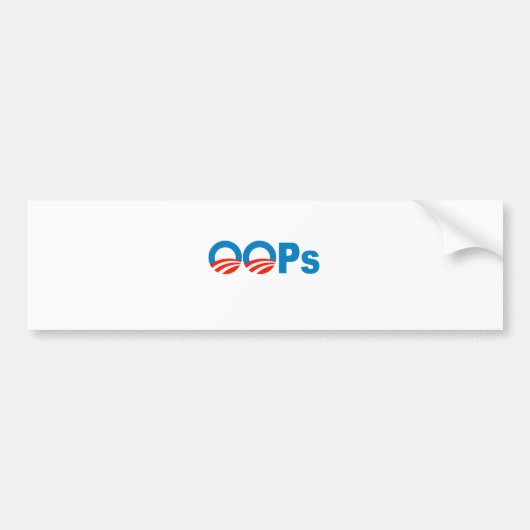 Obama oops autoaufkleber (Vorne)