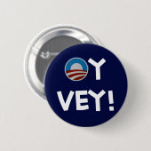 Obama oy vey button (Vorne & Hinten)