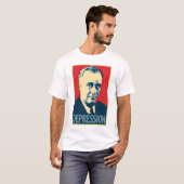 Obama-Parodieplakat-Shirt: Krise (FDR) T-Shirt (Vorne ganz)