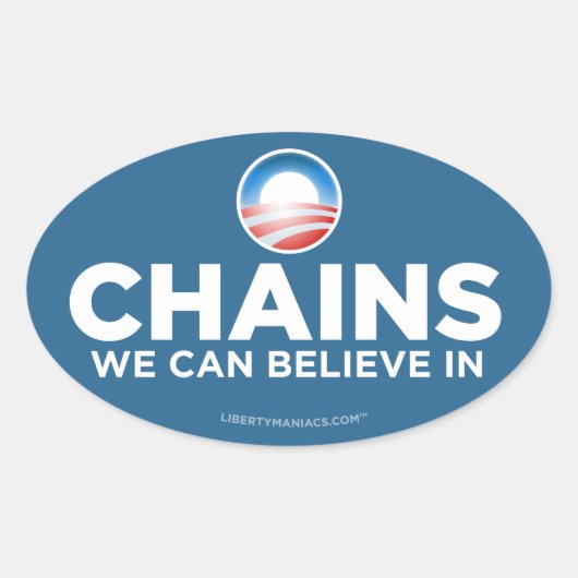 Obama Parody Chains Sticker (Vorderseite)