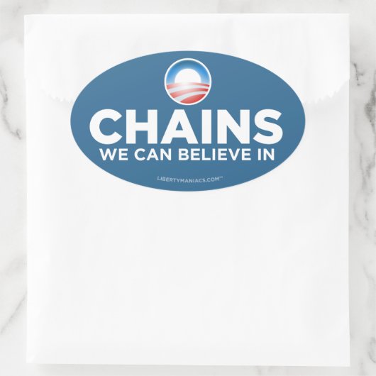 Obama Parody Chains Sticker (Tasche)
