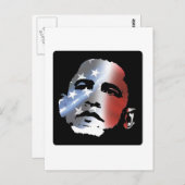 Obama Patriot Postkarte (Vorne/Hinten)
