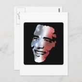 Obama Patriot Postkarte (Vorne/Hinten)