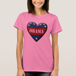 Obama-patriotisches Herz T-Shirt