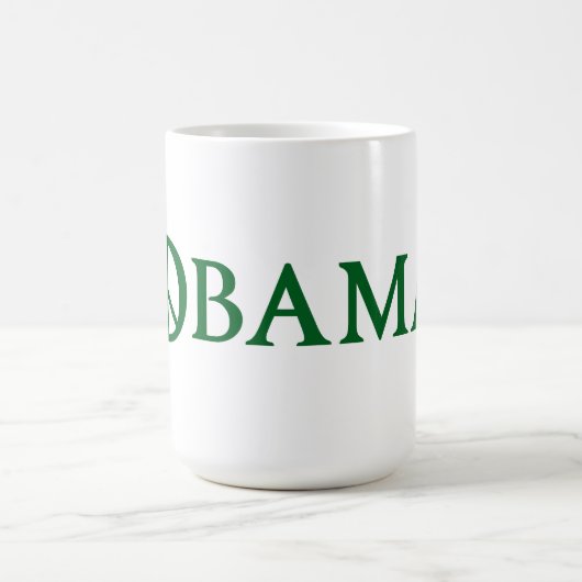 Obama Peace Symbol Coffee Tasse (Mittel)