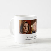 Obama Pelosi Reid nie vorher Kaffeetasse (Vorderseite Links)
