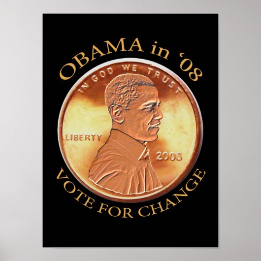 Obama Penny Poster (Vorne)