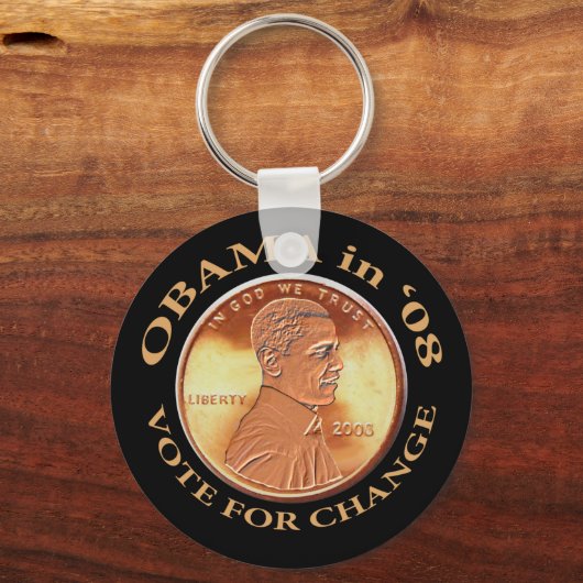 Obama Penny Schlüsselanhänger (Vorderseite)