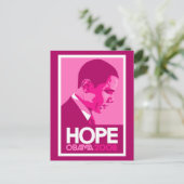 Obama Pink Hope Postcard Postkarte (Stehend Vorderseite)