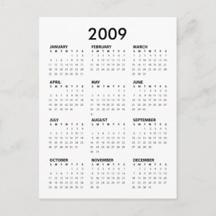 Obama Pocket Calendar - Einweihung Postkarte