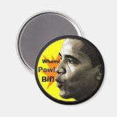 Obama Pop Art Magnet (Vorderseite/Rückseite)