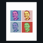 OBAMA POP ART -.png Poster<br><div class="desc">PolitiClothes.com Political Clothing for Everyone! Browse 100's of Political Humor Tees and Election Designs on T-Shirts, Bumper Stickers, Hoodies, Buttons, Cards, Mugs, Posters und More! FOLLOW US ONLINE @: SHOP: http://www.Politiclothes.com FACEBOOK: http://www.facebook.com/politiclothes TWITTER: http://www.twitter.com/politiclothes</div>