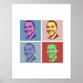 OBAMA POP ART -.png Poster (Vorne)