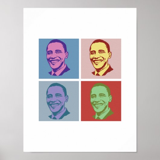 OBAMA POP ART -.png Poster (Vorne)