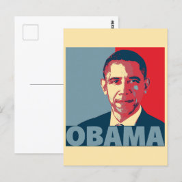 OBAMA POP ART POSTKARTE