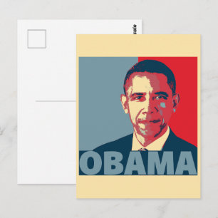OBAMA POP ART   POSTKARTE