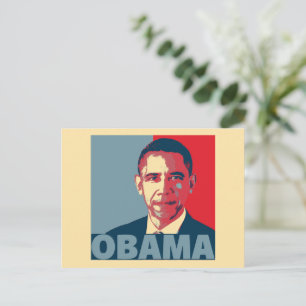 OBAMA POP ART   POSTKARTE