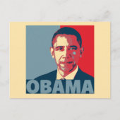 OBAMA POP ART POSTKARTE (Vorderseite)