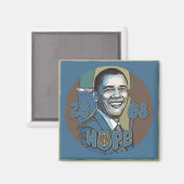 Obama Portrait 2008 Hoffnung Magnet (Vorderseite/Rückseite)