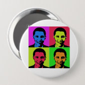 Obama-Portrait Button (Vorne & Hinten)