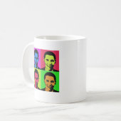Obama-Portrait Kaffeetasse (Vorderseite Links)