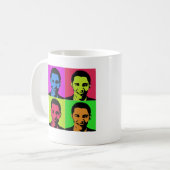 Obama-Portrait Kaffeetasse (Vorderseite Links)