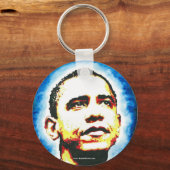Obama Portrait Key Chain Schlüsselanhänger (Vorderseite)