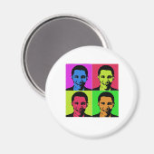 Obama Portrait Magnet (Vorderseite/Rückseite)