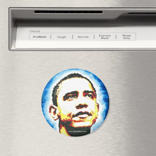 Obama Portrait Magnet Logo (In Situ (Geschirrspüler))