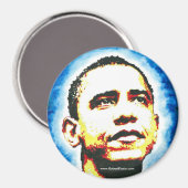 Obama Portrait Magnet Logo (Vorderseite/Rückseite)