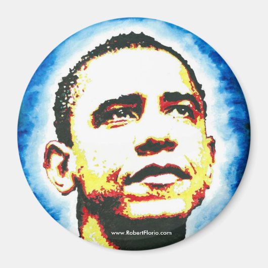 Obama Portrait Magnet Logo (Vorne)