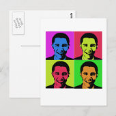 Obama Portrait Postkarte (Vorne/Hinten)