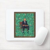 Obama Portrait T-Shirt _1 Mousepad (Mit Mouse)