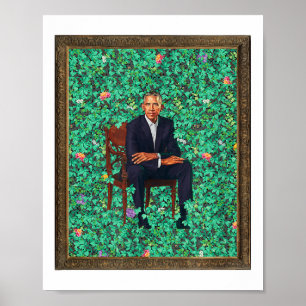 Obama Portrait T-Shirt _1 Poster