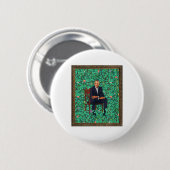 Obama Portrait T-Shirt Button (Vorne & Hinten)