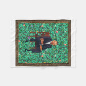 Obama Portrait T-Shirt Fleecedecke (Vorderseite (Horizontal))