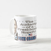 Obama-Porträt-Tasse 2008 Kaffeetasse (Vorderseite Links)