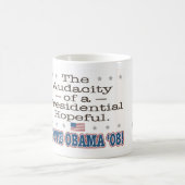 Obama-Porträt-Tasse 2008 Kaffeetasse (Mittel)