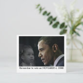 Obama Postcard - Ashley Postkarte (Stehend Vorderseite)