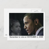 Obama Postcard - Ashley Postkarte (Vorne/Hinten)