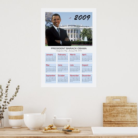 Obama-Poster - Mauerkalender 2009 Poster (Küche)