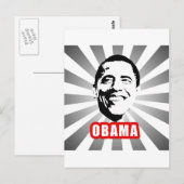 Obama Poster Postkarte (Vorne/Hinten)