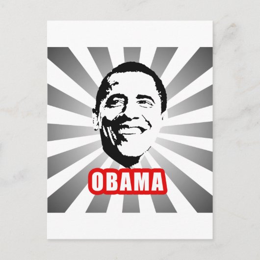 Obama Poster Postkarte (Vorderseite)