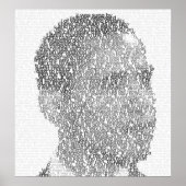 Obama-Poster "Text-Art" Poster (Vorne)