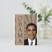 Obama Postkarte (Stehend Vorderseite)