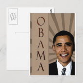 Obama Postkarte (Vorne/Hinten)