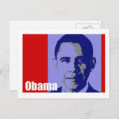 Obama Postkarte (Vorne/Hinten)