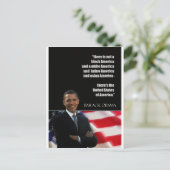 Obama Postkarte (Stehend Vorderseite)