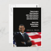 Obama Postkarte (Vorne/Hinten)